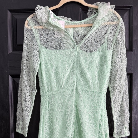 Sandro Pastel Green Lace Dress - Picture 1 of 4